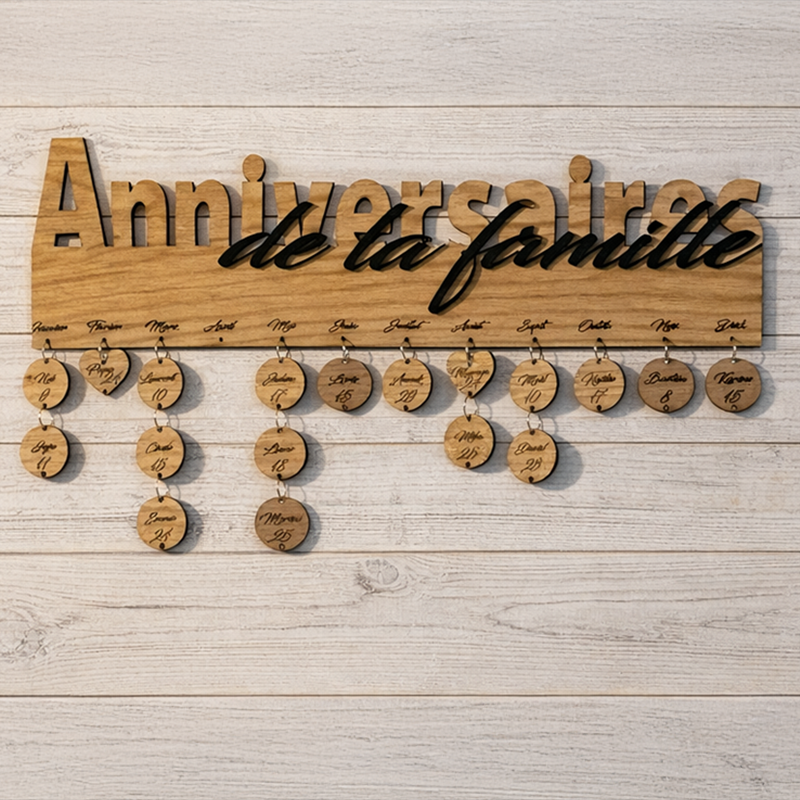 Calendrier anniversaire