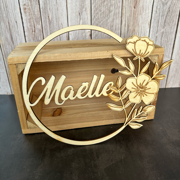 Découpe et gravure sur bois personnalisée