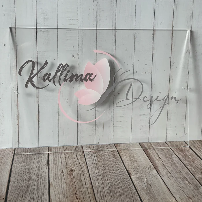 signalétique d’accueil imprimé sur acrylique