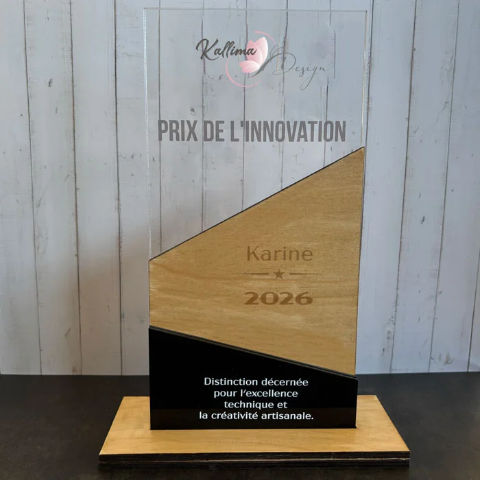 Calendrier anniversaire bois personnalisé familial gravure laser Kallima Design